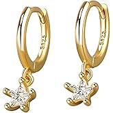 14K Gold Plated Chunky Hoops Earrings Handmade Lightweight Drop Dangle Earrings Dainty Earrings for Women