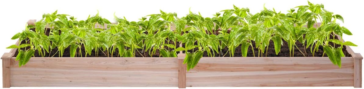 Giantex Jardín levantado Cama Planter, Kit Box plantador Vegetal ...
