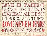 Dimensions 14 Count Love is Patient Mini Counted Cross Stitch Kit, 7 by 5-Inch