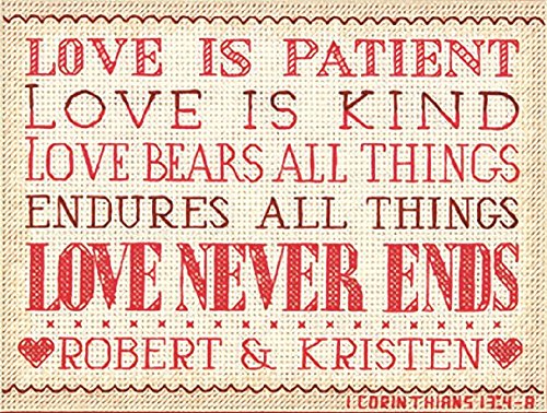 Dimensions 14 Count Love is Patient Mini Counted Cross Stitch Kit, 7 by 5-Inch