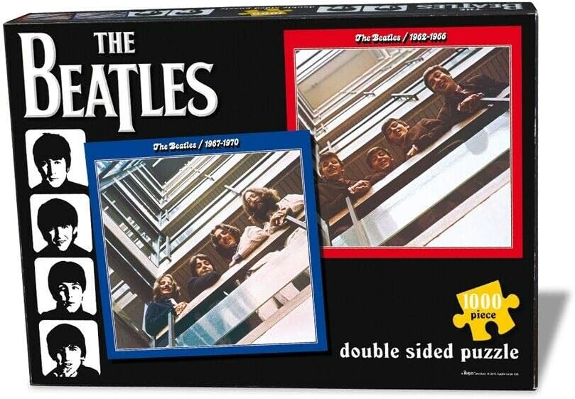 The Beatles - RED and Blue Double Sided - 1000 Piece Jigsaw Puzzle - A Must Have Who Fan Item
