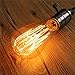 KINGSO Vintage Edison Bulbs 40W Squirrel Cage Filament Incandescent Antique Light Bulb for Home Light Fixtures E27 Base ST64 110V - 6 Pack