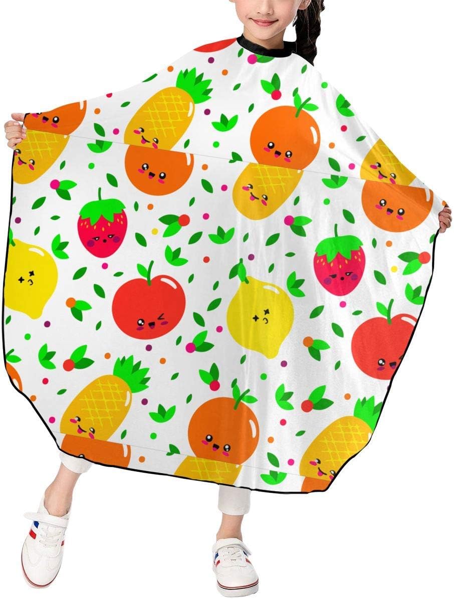 Dhdhgdfj Fruits Cartoon Kid S Boys Barber Hair Cutting Cape For
