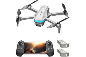 SIMREX GPS Drone with Camera for Adults 4K, Brushless Motor Drones for Beginners ,5G WiFi FPV Foldable, Auto Return , Optical Flow & Altitude Hold,Gesture Control,Follow Me, Waypoint Flight, Toys Gifts for Teen Boys (Gray)