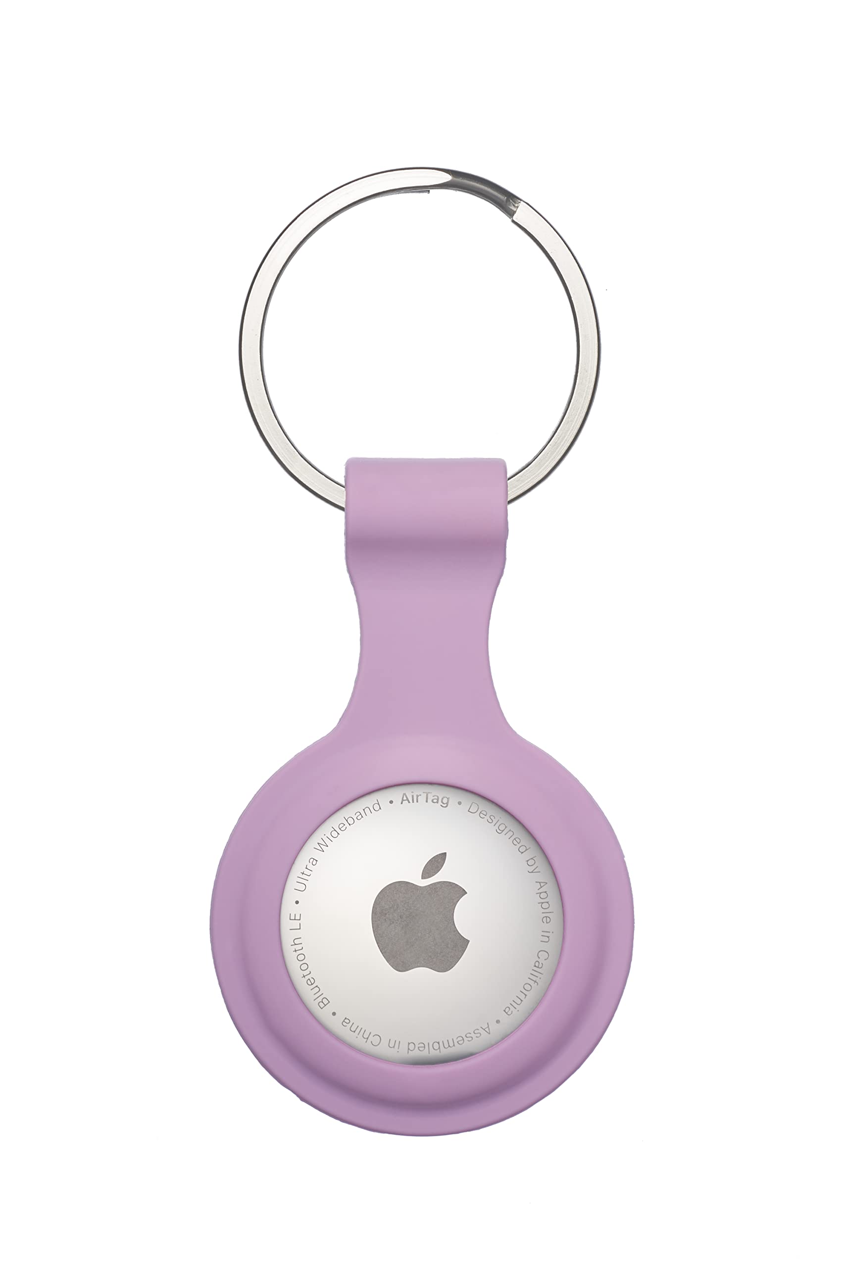 Habac Studio AirTag Keyring Silicone Case with Hook for Apple Air Tag GPS Tracker Bluetooth. Safety; Keys, Bags, Luggage, Bikes, Dog Cat Collar Anti- Lost Anti-Scratch Shock Resistant