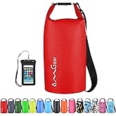 OMGear Waterproof Dry Bag Backpack Phone Pouch 40L/30L/20L/10L/5L Floating Dry Sack for Kayaking Boating Outdoors Activities