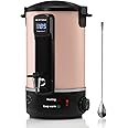 OFFNOVA Wax Melter for Candle Making, 6L Large Wax Melting Pot with Heating Core Spout & Digital Display, Ideal for Business or Craft (Pink)