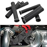 Car 1200 Degree Spark Plug Wire Boots Heat Shield Protector Sleeve Cover fit for SBC BBC 350 454 8PCS by Shinehome
