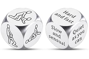 SOPHAUTEEM 2 PCS Valentines Day Date Night Gifts for Couples Naughty Dice for Him Her Boyfriend Girlfriend 11th Steel Anniversary Steel Gifts for Husband Wife Bride Groom Wedding Engagement Christmas Birthday