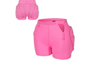 RIDBIKER 3D Protective Padded Shorts, Kids Zipper Tailbone Protector, Butt and Hip Pads for Skating Snowboard Skateboarding Hockey