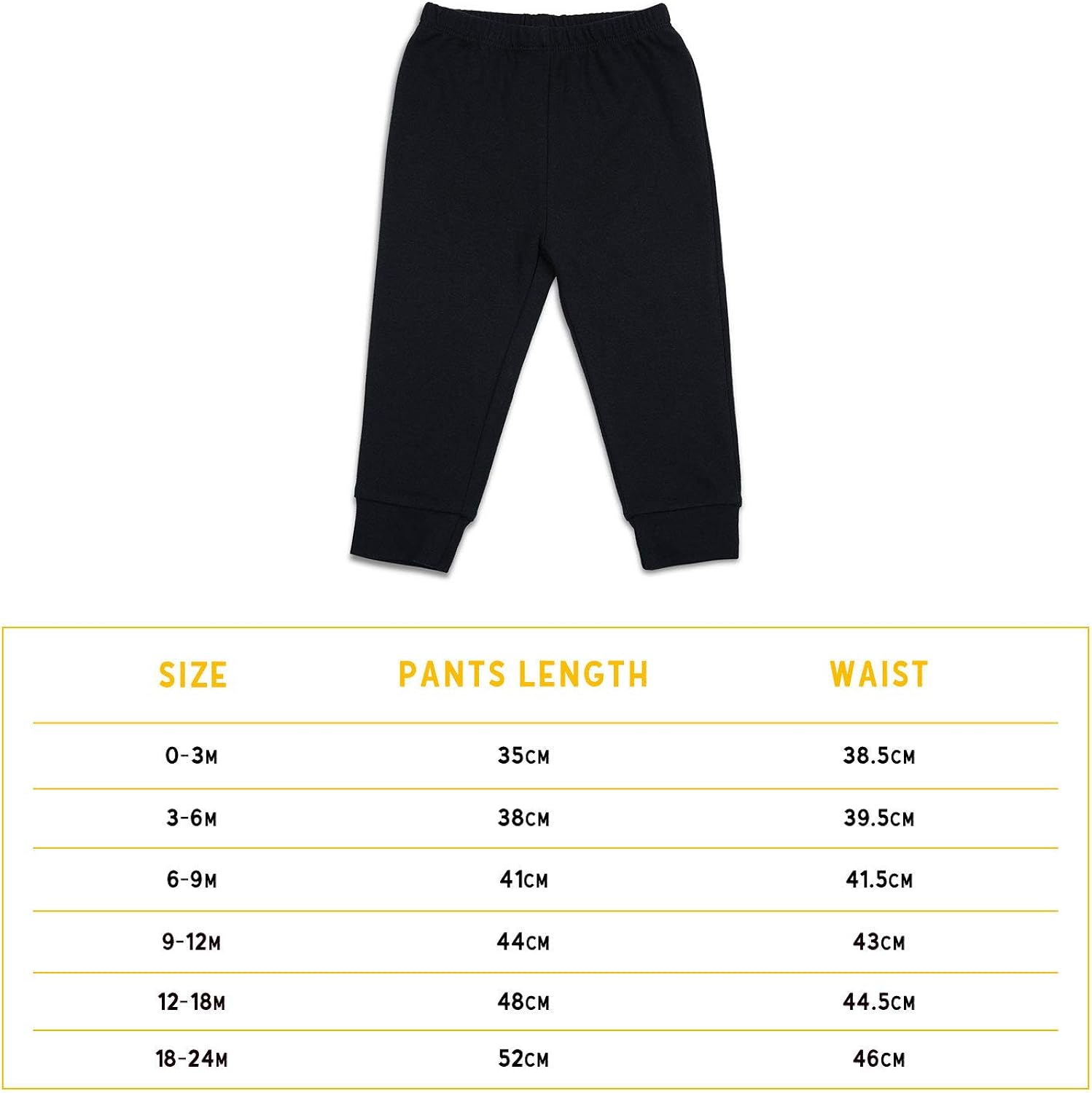 SOBOWO Solid Baby Sweatpants, Unisex Baby Toddler Cotton Crawling Pants for Newborn Boys Girls Pack of 2: Clothing