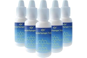 MOSM 5 Pack Dissolved Hydrogen Test Reagent Measuring Molecular Hydrogen Concentration in Water Blue Drops for Hydrogen Water Generator Bottle Hydrogen Machine