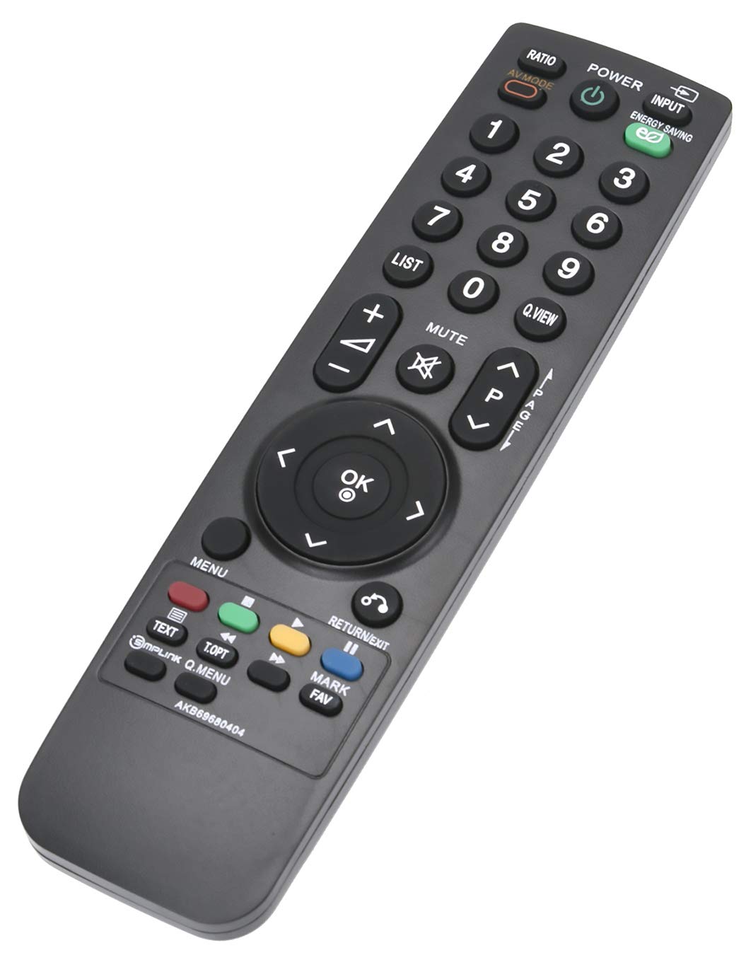 VINABTY AKB69680404 Remote Replacement Fit for LG LCD TV 32LH3000 32LF2510 22LD320 22LH2000 26LD320 26LH2000 42PQ3000 37LF2500 37LF2510 42LH2000 42LH2010 47LH3000 47LH3010 42PQ2000 50PQ2000 32LD320