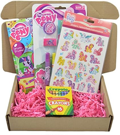 My Little Pony Gift Box by GiftMunkie- 4 Piece Coloring, Stickers &amp; Activities Bundle