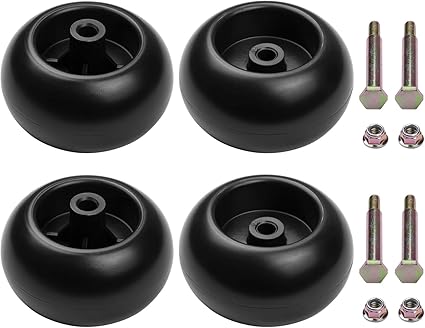 Amazon Com Up2win Deck Wheels Fit For Craftsman Mower Deck Rollers Gauge Wheel Compatible With Craftsman Husqvarna Cub Cadet Jd Lawn Mower Tractor Work With 54 48 Deck Replaces 753 04856a 133957