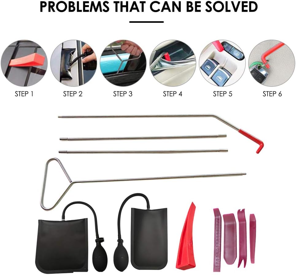 InLoveArts Professional Car Tool Kit, Easy Entry Long Reach Grabber