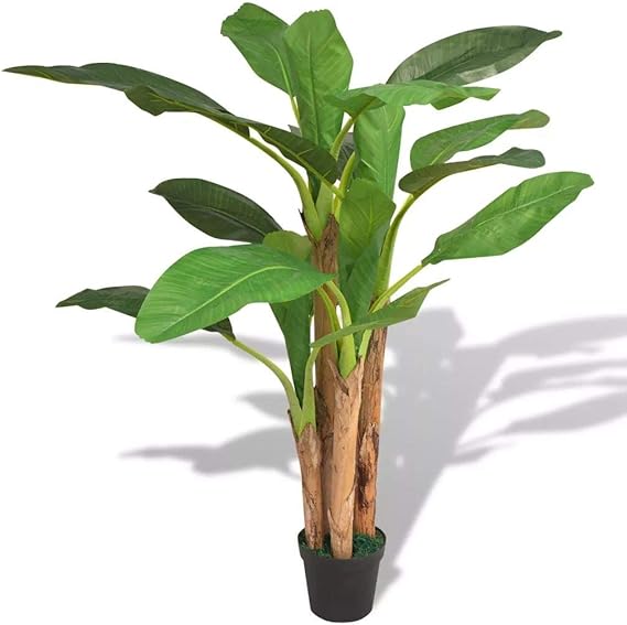SKM Artificial Banana Tree Plant with Pot 68.9" Green Home