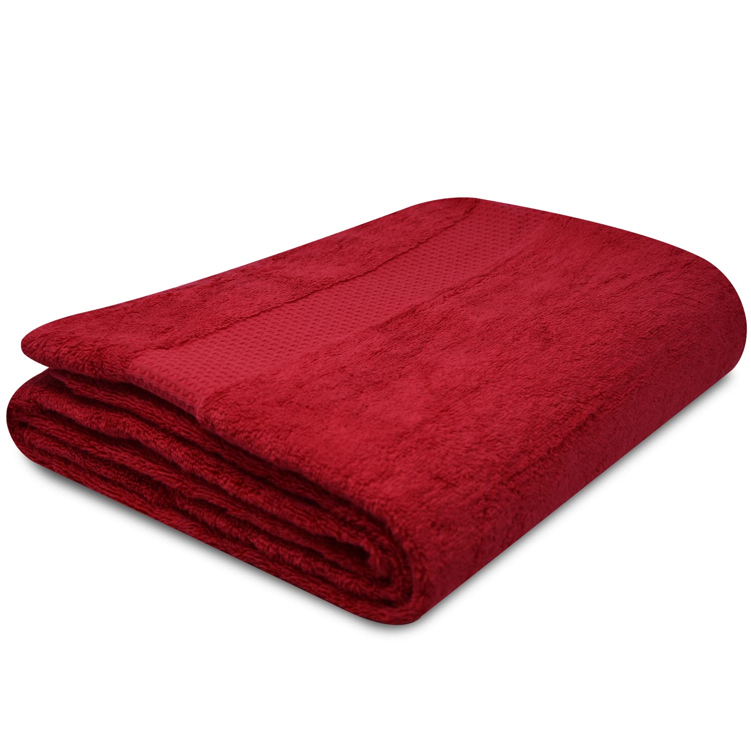 Towelogy® Premium Oversized Bath Sheets (100x180cm) 100% Egyptian Combed Cotton Quick Dry & Absorbent Extra Large Jumbo Bath Towels Hotel Quality (Red Wine, 1)