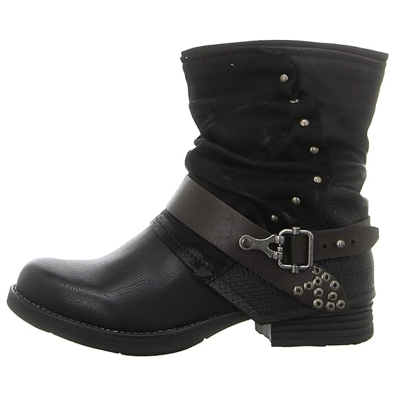 Laufsteg München Damen Stiefeletten HW180208 Black schwarz 565886