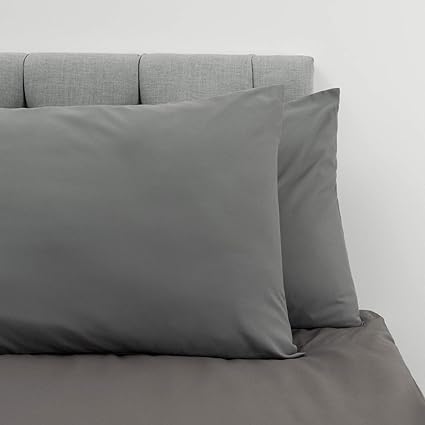 Dreamzie Set Of 2 X Pillowcases 50 X 75 Cm Anthracite Grey