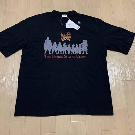 Amazon Co Jp Gu ジーユーコラボ鬼滅の刃 メンズ コットンビッグt半袖demon Slayer 4 半袖tシャツ Xl ブラック ホビーグッツ ホビー