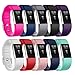 Alrite Classic Replacement Sport Fitness Bands, Sweat and Water Proof Adjustable Wristband with Metal Buckle for 2016 Fitbit Charge 2 HR