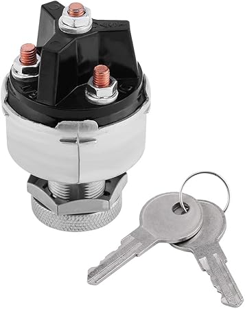 Amazon 自動車点火スイッチ 車点火スイッチ 鍵付き 点火システム On Off 金属製 安全確保 自動車 トラックに適用 取り付け簡単 バイク電装用スイッチ 車 バイク