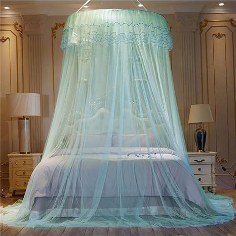 Amazon 居心地の良い家庭用ドーム蚊帳理想的な屋内寝室自然防虫ネットカーテン無料インストールユニバーサル蚊帳 C Laidepa 蚊帳 通販