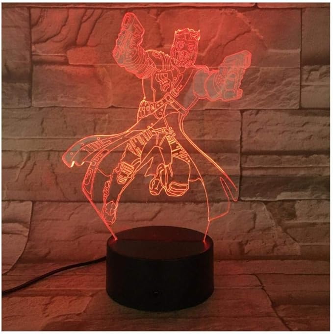 NewbieBoom Novelty Anime Figure 3D LED Light Desk Table Lamp Halloween Decoration Gift Kid