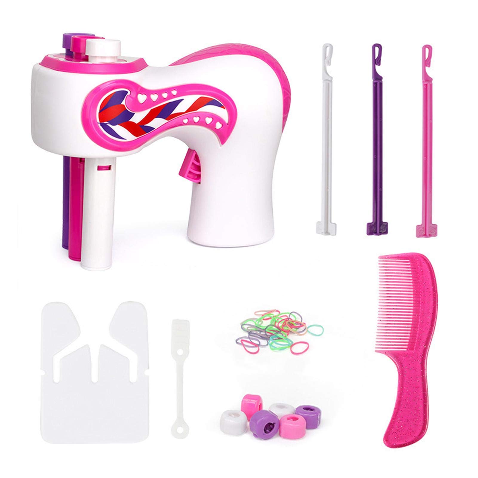 Hair Braiding Kit,Hair Braider Children Electric Automatic Hair Braiding Tool, Easy Braids, Hair Styling Tools Hair Braider Automatically, Hair Braider Girls DIY Play House Toy Beauty Toy Set