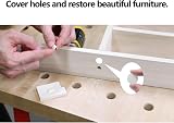 Siqian White Furniture Stickers Self-Adhesive Screw Hole Covers 54pcs 21mm view 6