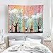 Psychedelic Tapestry Wall Hanging Christmas Mandala Tapestry 51 x 59 inches Elk Forest with Birds Wall Tapestry Bohemian Hippie Tapestry for Bedroom Living Room Dorm (5159)