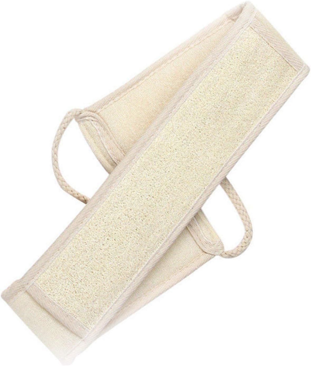 Exfoliating Loofah Back Scrubber for Shower Natural Luffa Loofah Pad Bath Brush Body Bath Sponge