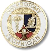 Prestige Medical Emblem Pin, Phlebotomy Technician