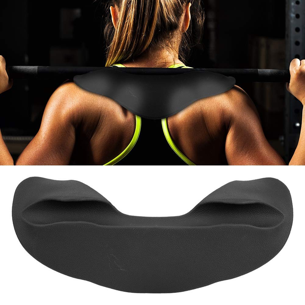 Alomejor Barbell Squat Pad for Weight Lifting Back Support - Gym Exercise Equipment for Squats, Lunges, Hip Thrusts, Pull-Ups (Black)