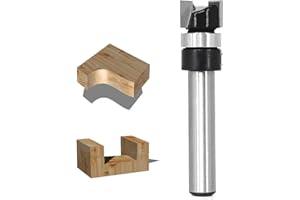 Akylin Pattern Flush Trim Router Bit 1/4 Inch Shank, 3/8" Cutting Dia, 1/4" Cutting Length, Top Bearing Flush Cut Router Bit,
