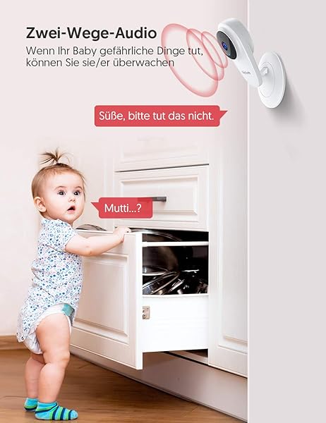 Victure 1080P WLAN berwachungskamera innen Set 4 Stck WLAN IP Kamera Set fr Innen Kamera mit Nachtsicht Bewegungserkennung 2 Wege Audio Kompatibel mit IOSAndroid APP die mit Alexa