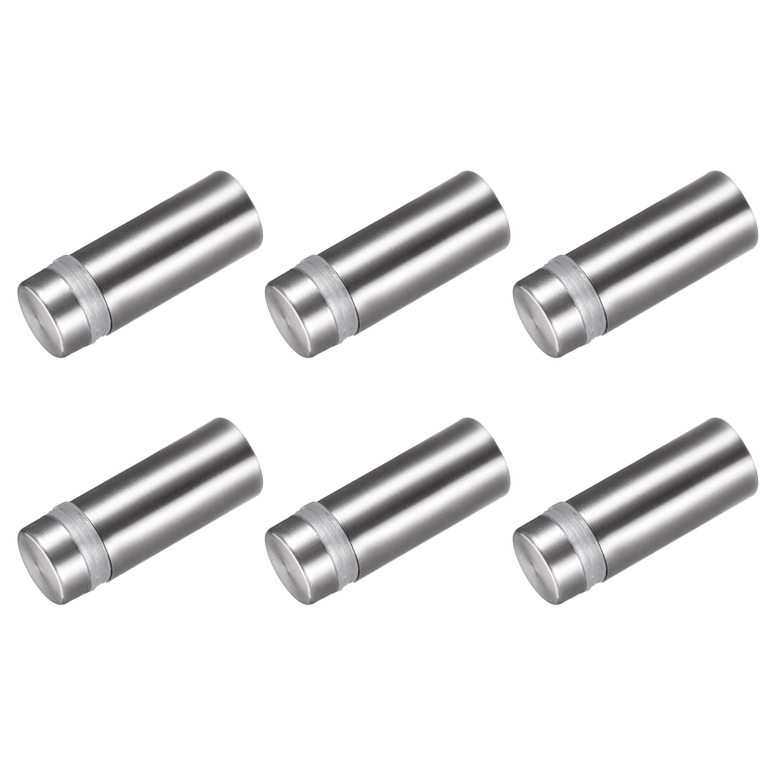 METALLIXITY Sign Standoff Screws (12x33mm) 6pcs, Stainless Steel Advertising Screws Glass Acrylic Nail - for Picture Frame Sign Displays
