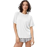 Florence by Mills Womens Cozy Crush Short Sleeve Boyfriend Tee