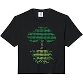 Funny Binary Tree Computer Coding Programmer Men Women Gifts Comfort Colors Crop Top
