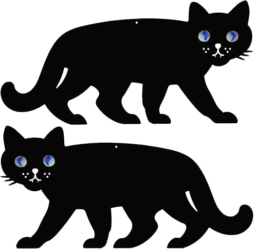 Diy Doctor Medipaq 2 X Garten Schreckkatze Mit Reflektierenden Marmoraugen Katzenschreck Doppelpack Amazon De Garten