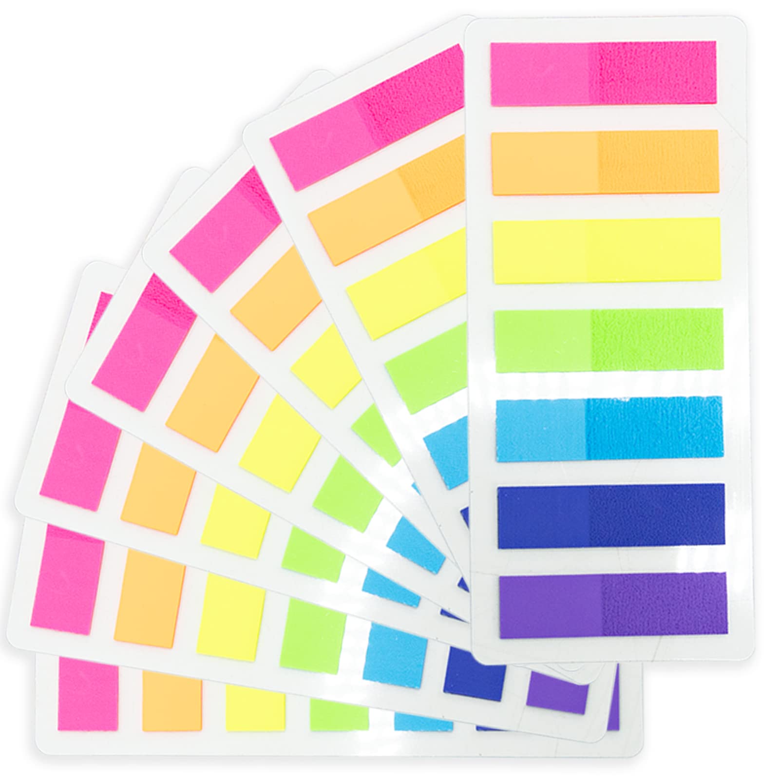SZXMDKH 980 Pcs Colored Sticky Notes Flags 7 Color Index Tabs Index Flag Bright Colors Fluorescent Sticky Page Markers Page Makers, Mini File Tabs Flags Colored Writable Arrow Index Tabs Bookmarks