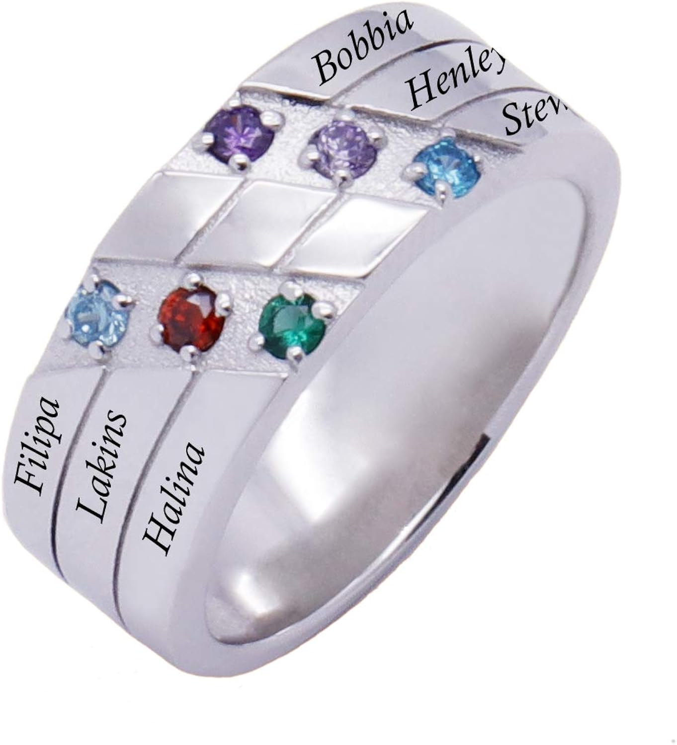 baby birthstone rings for mom