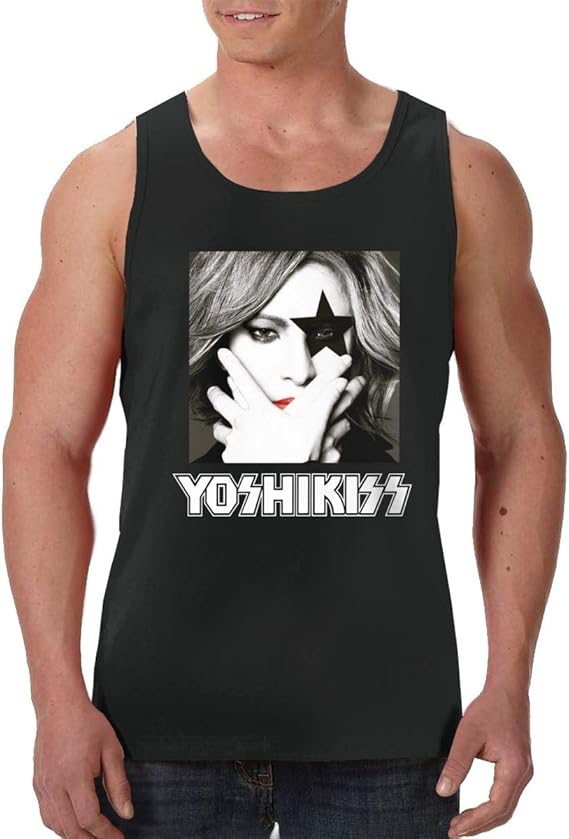 Amazon Co Jp ジャージ Yoshiki エックスジャパン タンクトップ インナーシャツ ティーシャツ Tシャツ メンズ カジュアル 吸水 速乾 肌着 無地 Uネック スリーブレス ブラック S 2xl 服 ファッション小物