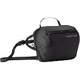 Eagle Creek Packable Hip Pack - Lightweight Hip Pack for Easy Carrying- Secure Fit - Essential Accessories Storage - Hands-Free Wear Options - Front Pocket Key Clip - Strap Keepers - Black
