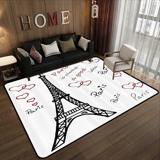 Amazon Com Bath Rugs For Bathroom Eiffel Tower Decor Eiffel