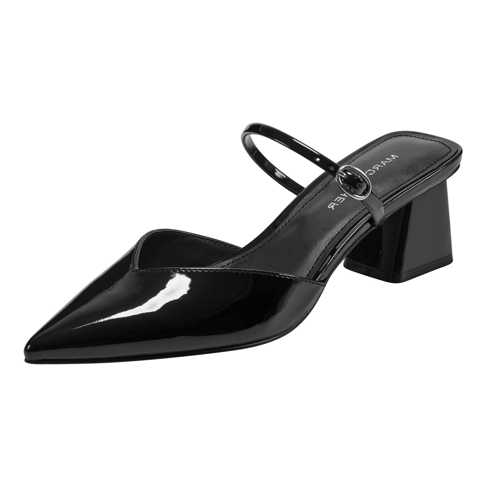 Marc Fisher Women’s Lakey Pump, Black 001, 6.5