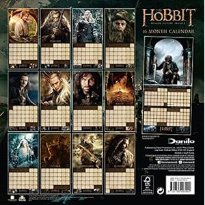 The Hobbit Official 2018 Calendar - Square Wall Format