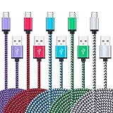 Micro USB Cable,5Pack 6.6FT/2M Ailkin Quick Charge Cable Braided Micro USB 2.0 A Male to Micro B USB Charger Cord for Samsung Galaxy S6 S7 Edge Plus, LG,Moto X, HTC, Android Tablets and More