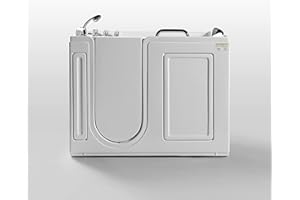 Empava Acrylic Whirlpool Bathtub Hydro-massage Soaking SPA Chromatherapy Jets Tub 53WIT373